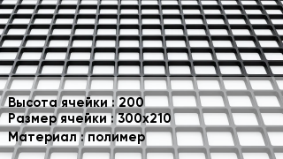 Георешетка 200 Ячейка: 300х210 полимер